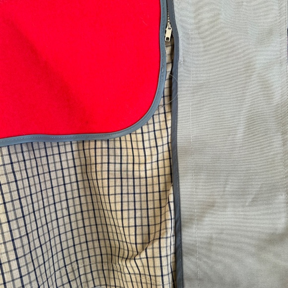 London Fog Vintage Double Breasted Trench Coat Size 40 S/C Zip Out Red Lining - Picture 8 of 11